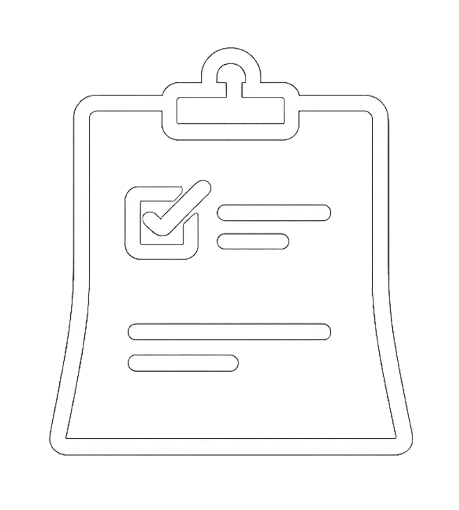 Regulatory compliance checklist icon