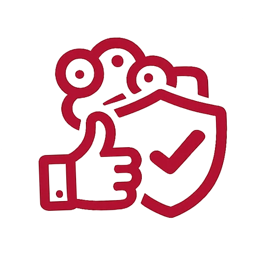 Customer satisfaction and quality service icon